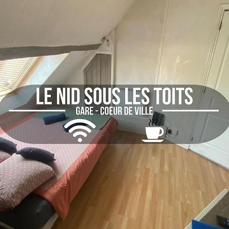Le Nid Sous Les Toits - Fibre Wi Fi - Coeur De Ville Historique - Gare Troyes Buitenkant foto